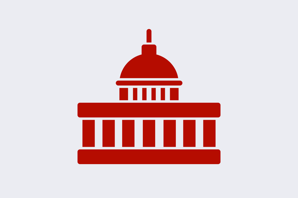 An image of an icon representing the Capitol building, highlighting the ASH advocacy effort.