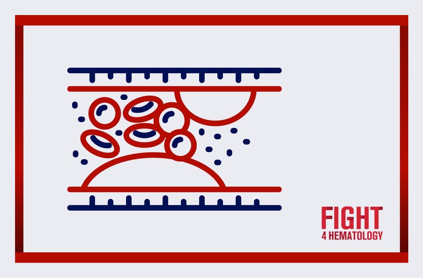 An image featuring an icon that represents blood clotting