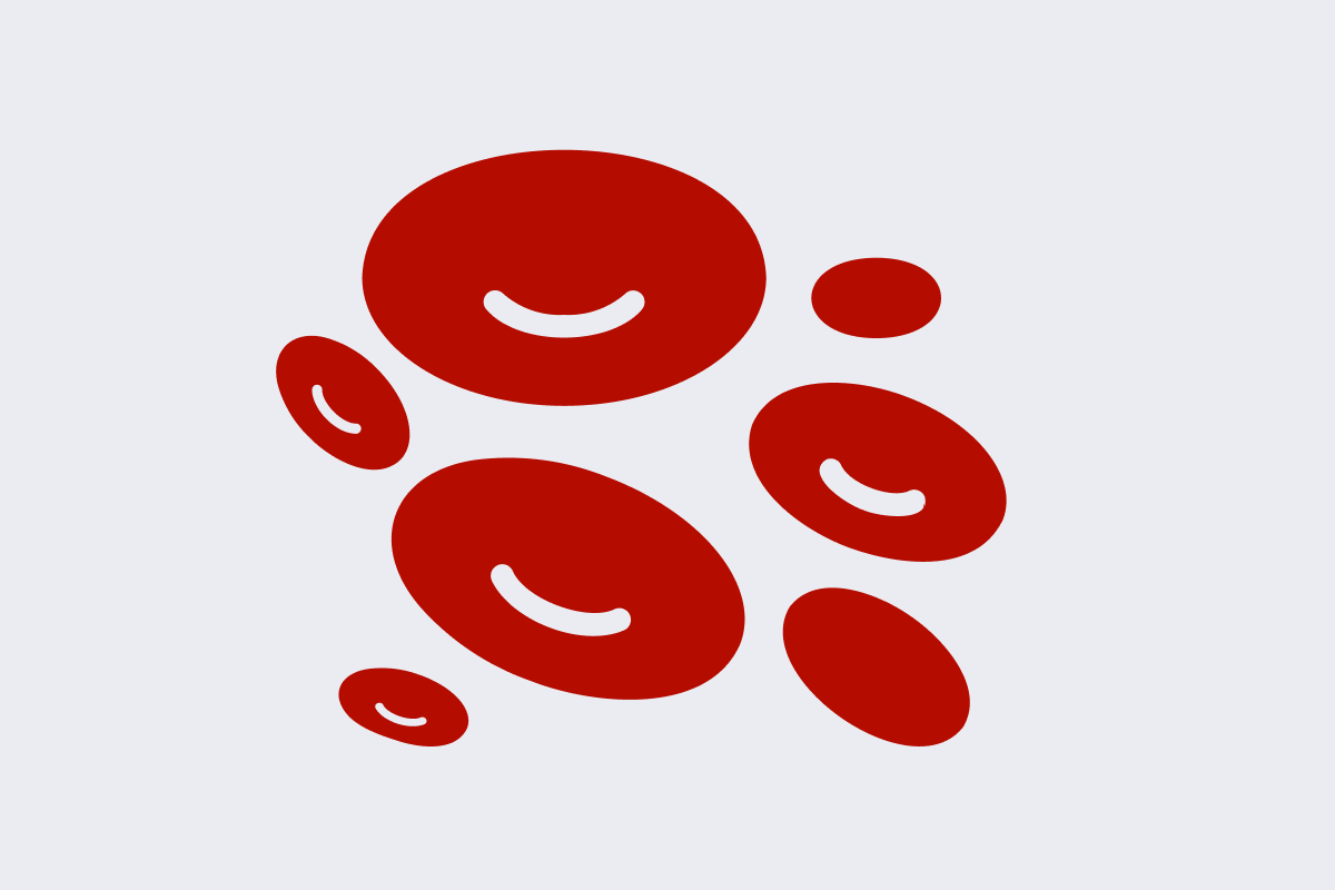 An icon of red blood cells depicting blood disease / disorder