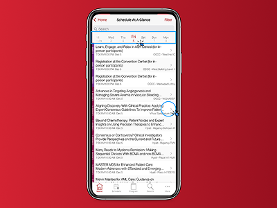 Screenshot smartphone selecting all results
