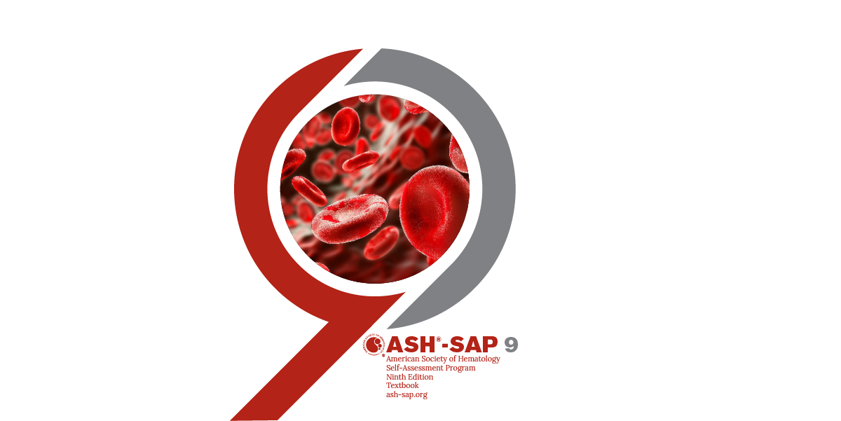 A brand logo of American Society of Hematology Self-Assessment Program Ninth edition textbook