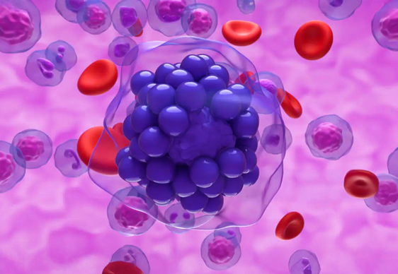 Purple Lymphoma Graphic